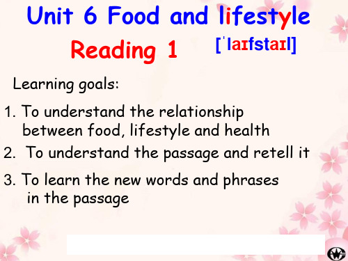七年级上册(初一上学期,7A) Unit6 Food and lifestyle Reading课件(共13张PPT)