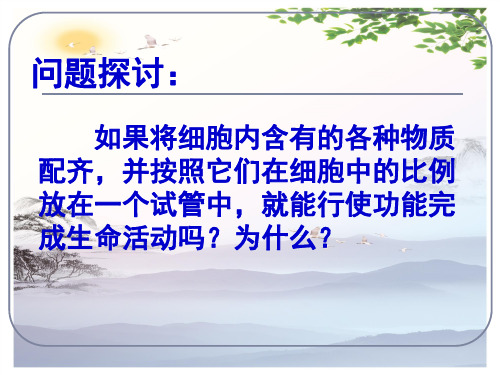 生物必修一第三章第1节--细胞膜—系统的边界(共33张PPT)[优秀课件][优秀课件]