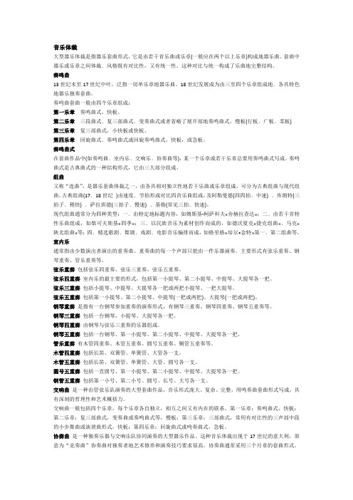 舞剧音乐总结