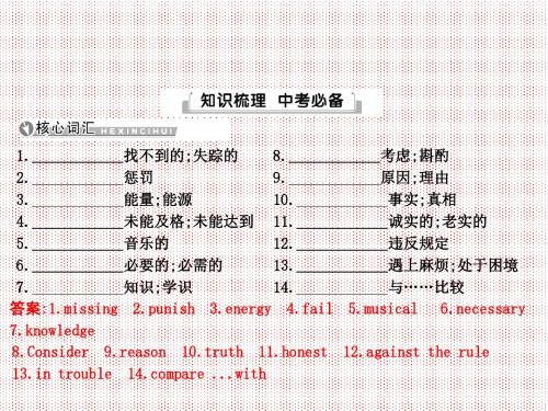 15版导与练中考总复习英语外研版教材梳理课件九年级(上)Modules5～6