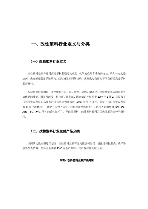 2015年中国改性塑料行业现状及其前景预测分析