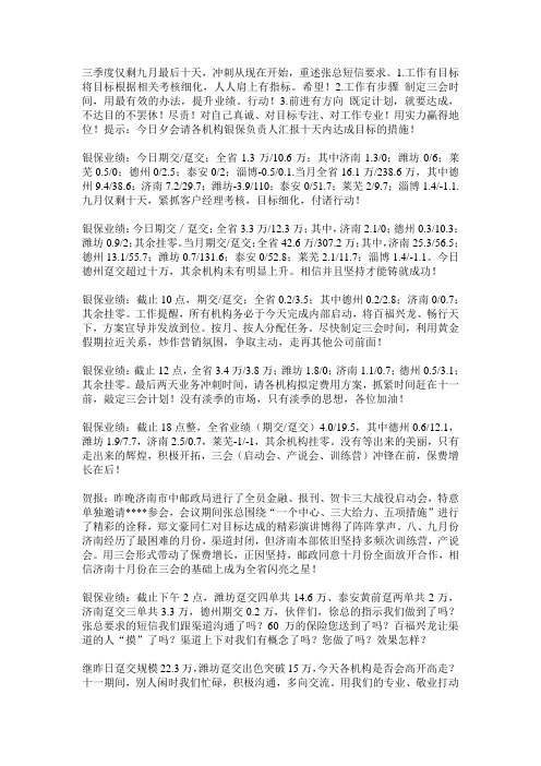 自编激励业务短信
