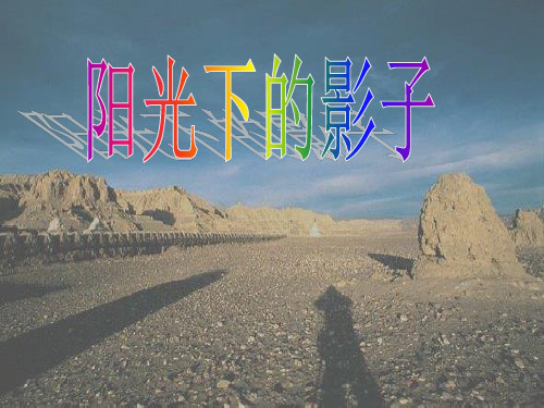 【教科版】五年级科学上册《阳光下的影子》