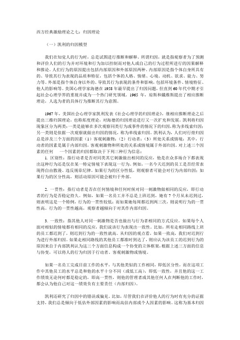 经典激励理论之七：归因理论