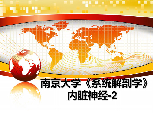 最新南京大学《系统解剖学》内脏神经-2教学讲义PPT