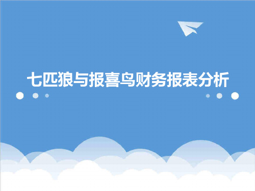 推荐-报喜鸟与七匹狼财务报表分析 精品