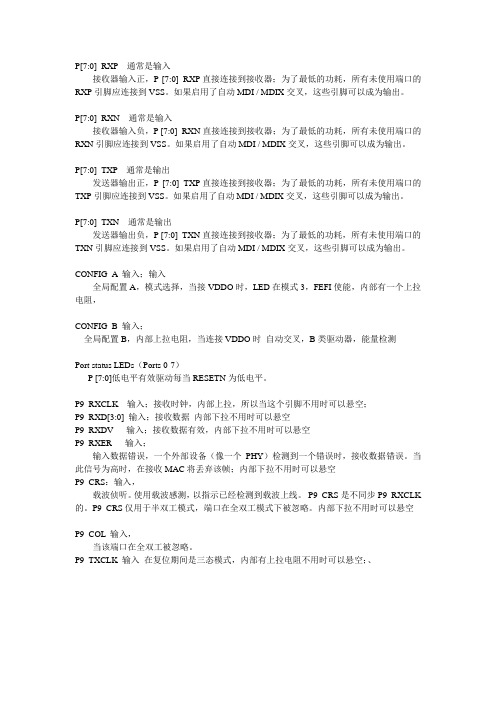 88E6085 管脚说明