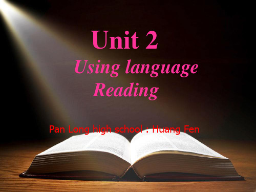 人教高中英语选修9 U2 Using Language课件 (共21张)