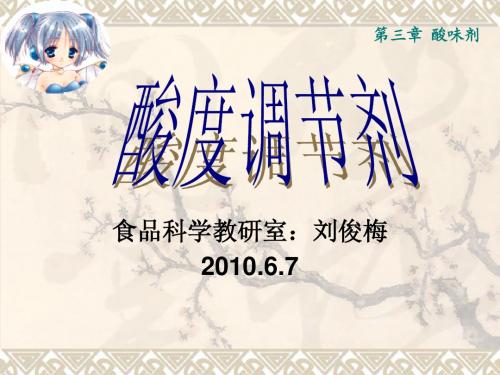 第2章 酸度调节剂