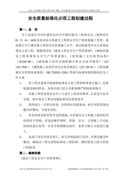 示范工程工作方案