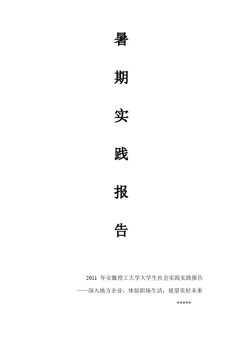 2011年的暑期实践报告.doc