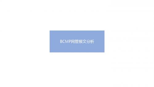 BCMP报文分析