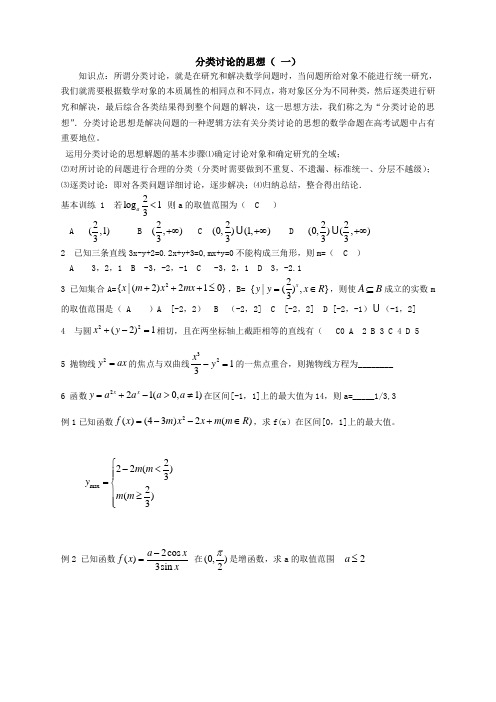 分类讨论的思想(二)