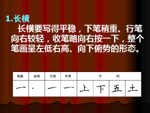 九年级语文中考楷书基本笔画(完整)课件(37PPT