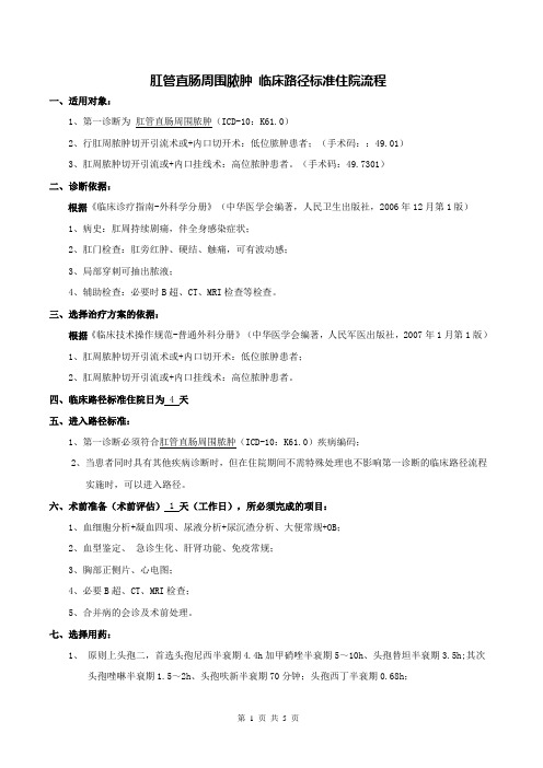 胃肠外科-肛管直肠周围脓肿