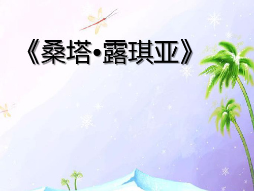 桑塔露琪亚 PPT课件4