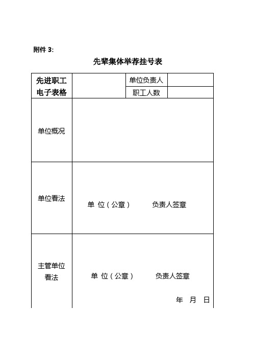 先进职工电子表格