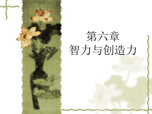 《智力与创造力》PPT课件