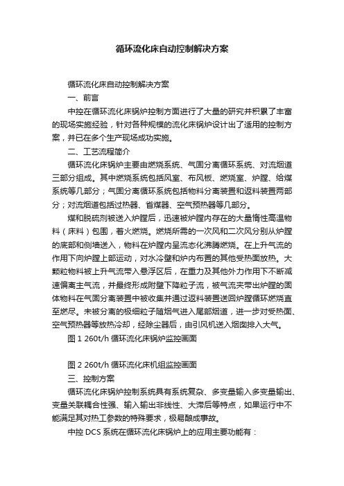 循环流化床自动控制解决方案