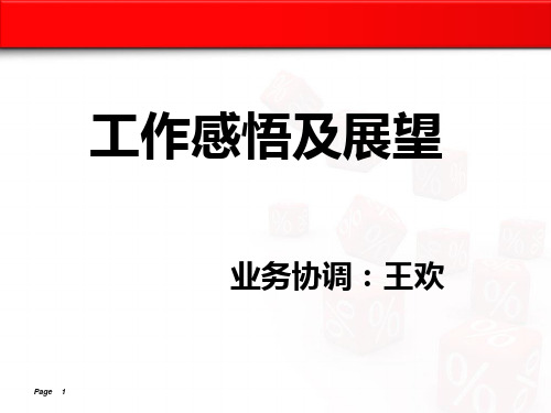 工作感悟与展望完整版.ppt