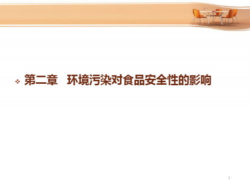 《食品安全学》第2章环境污染对食品安全性的影响