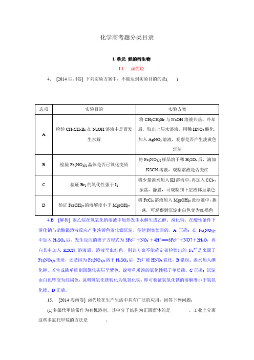 烃的衍生物