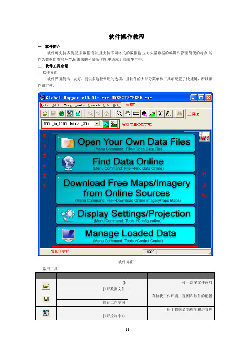 (待分)GlobalMapper软件操作教程