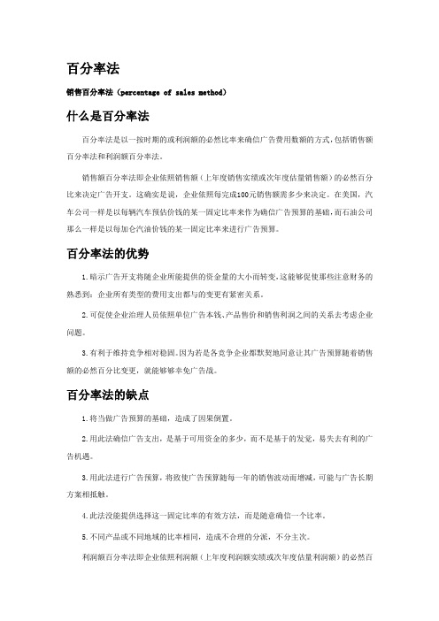 广告预算方式