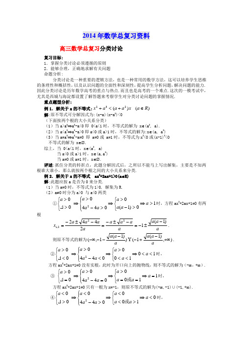 2014高考数学总复习资料