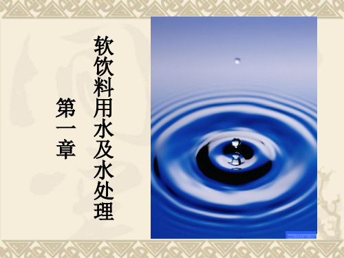 第一章  软饮料用水及水处理.