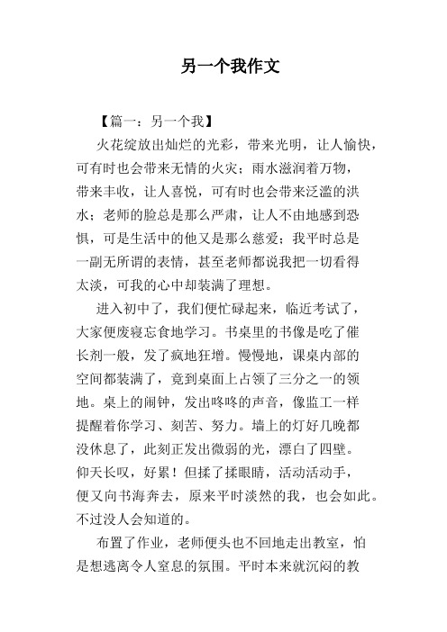 另一个我作文