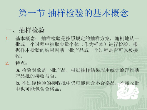 质量工程师第三章抽样检验