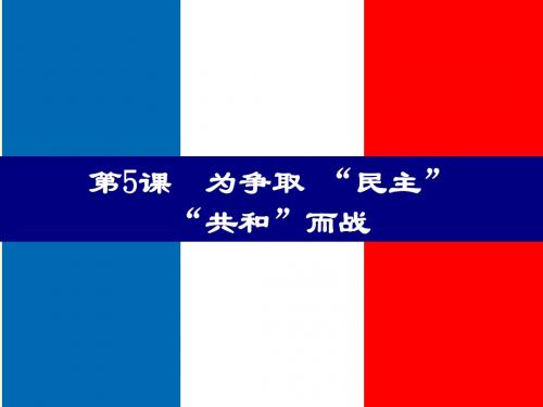 第5课  为争取“民主”“共和”而战课件