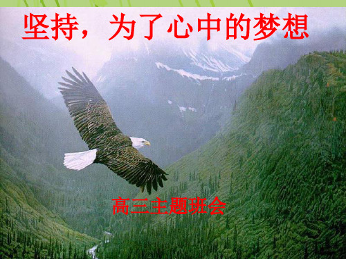 《坚持,为了心中目标》高三主题班会.ppt