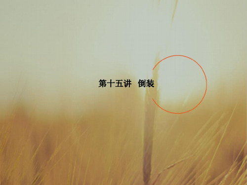 2018版高考英语一轮复习课件：语法：第十五讲 倒装 精品