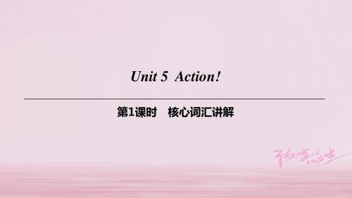 九年级英语上册Module3LeisuretimeUnit5Action第1课时核心词汇讲解牛津深圳版