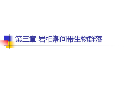 潮间带生态学-生物圈落03