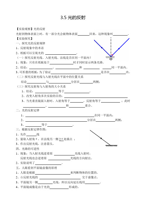 光的反射导学案