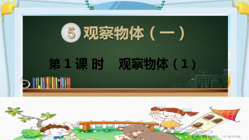 二年级上册《观察物体一》PPT部编人教版