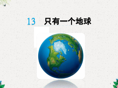 六年级上册语文课件-13 只有一个地球_人教新课标 (共33张PPT)