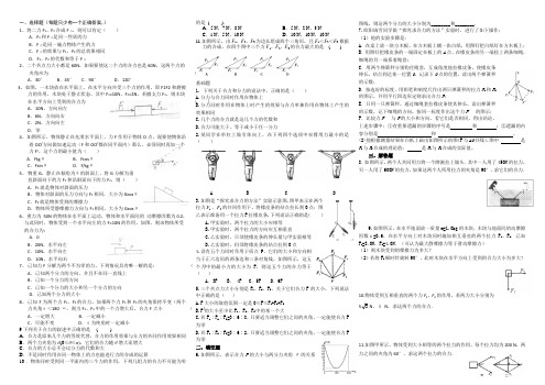 力的合成与分解