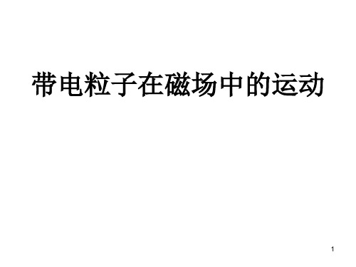 带电粒子在磁场中的运动专题ppt课件