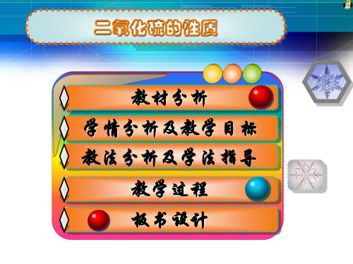 高中化学必修一硫和氮的氧化物说课稿课件PPT模板
