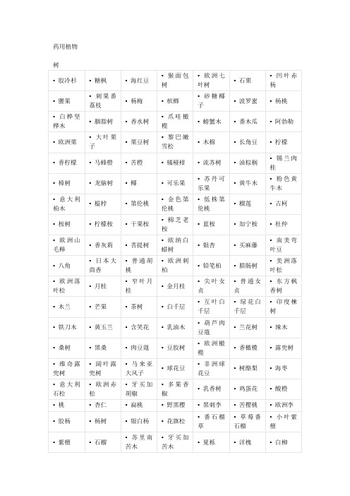 药用植物