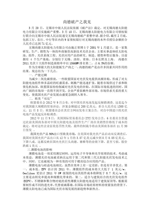 新能源小报告
