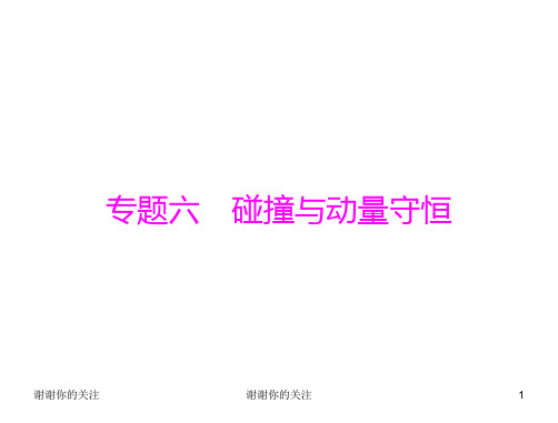 专题六 碰撞与动量守恒.ppt