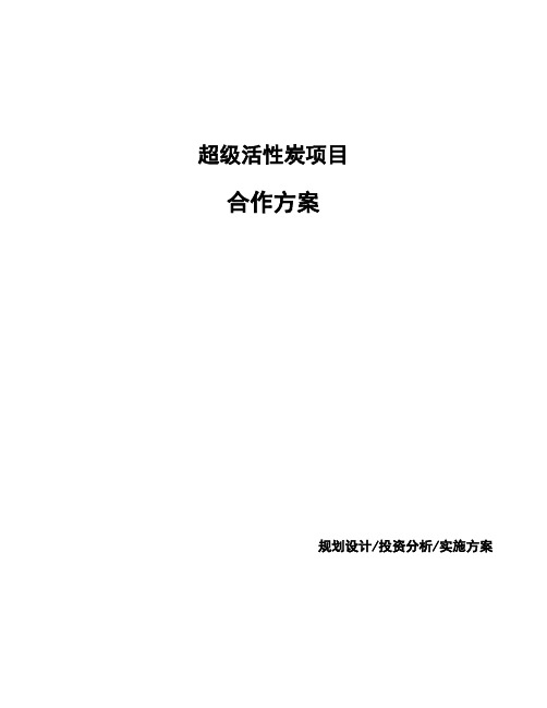 超级活性炭项目合作方案