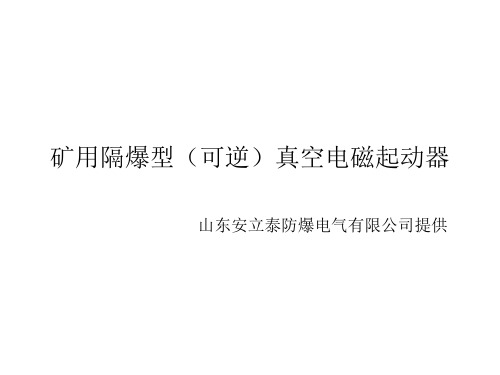 矿用隔爆型(可逆)真空电磁起动器