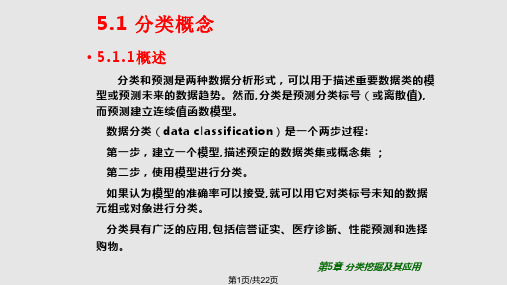 数据挖掘技术 分类挖掘及其应用PPT课件