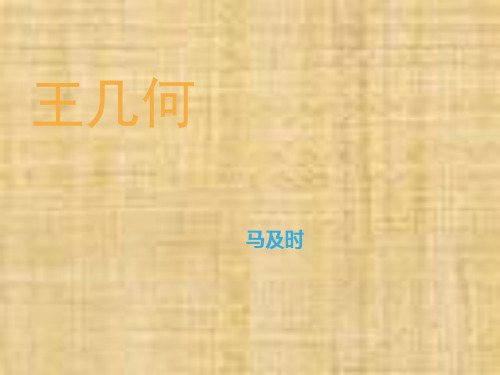 新人教版七年级语文上册 第九课《王几何》课件
